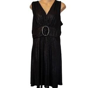Women's MKM Designs Black Shimmery Dress